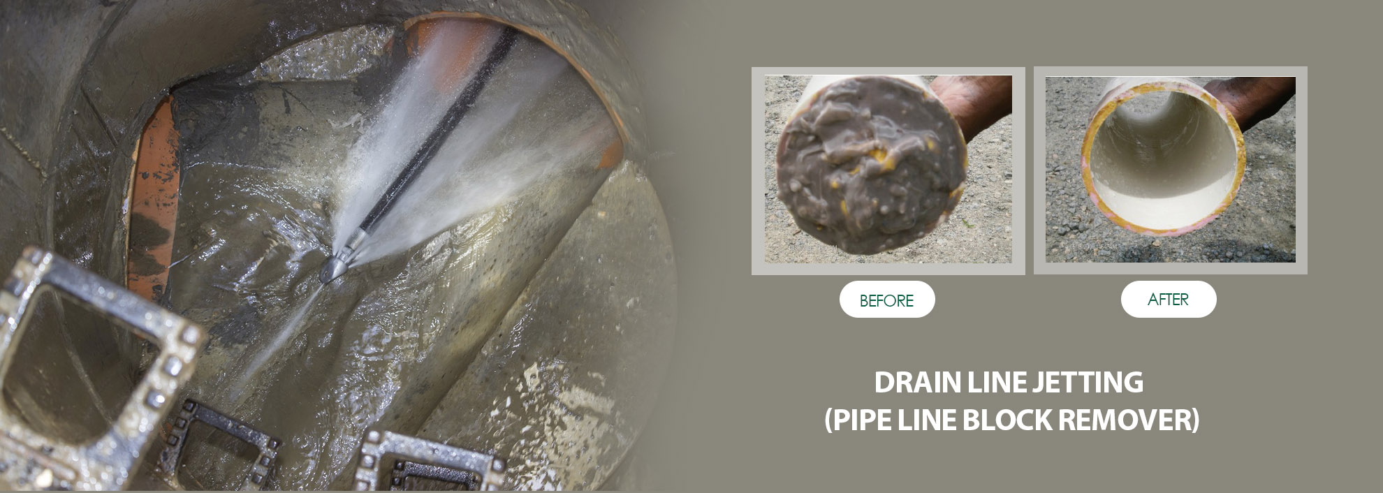 drain line jetting pipeline block remover