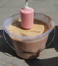 eco trap grease trap treatment demonstration before image